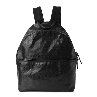 Gucci Imprime Monogram Medium Classic Backpack Black 1 of 11
