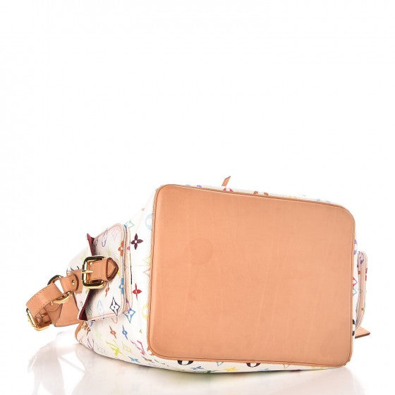 Louis Vuitton Monogram Multicolor Petit Noe White 4 of 13