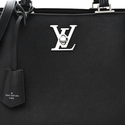 Louis Vuitton Calfskin Lockme Day Black 8 of 10