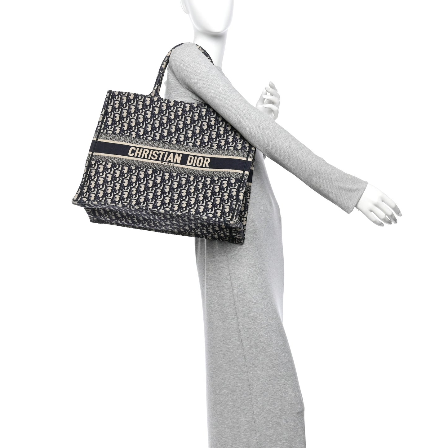 Oblique Large Book Tote Blue Multicolor