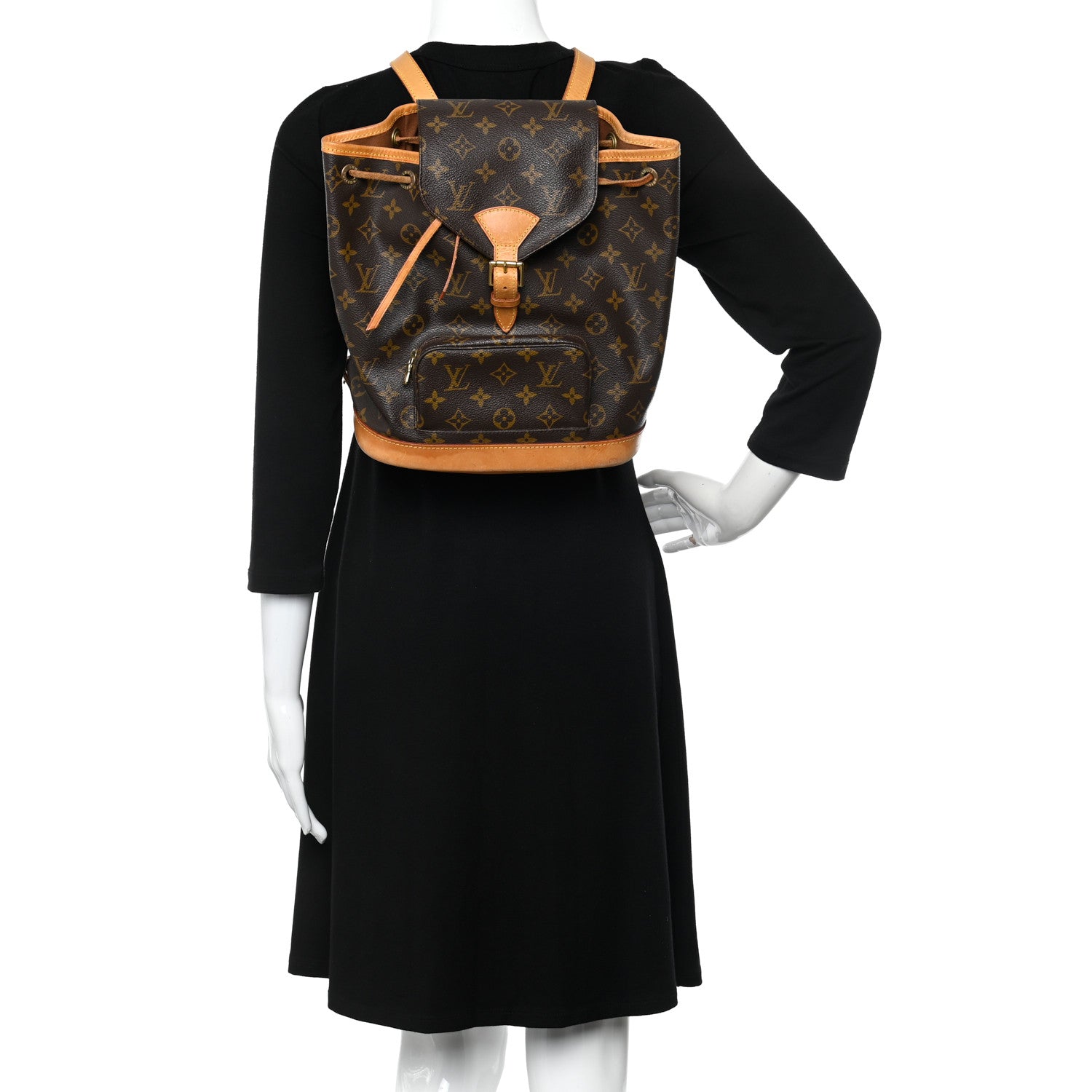 Louis Vuitton Monogram Montsouris MM Backpack 2 of 9