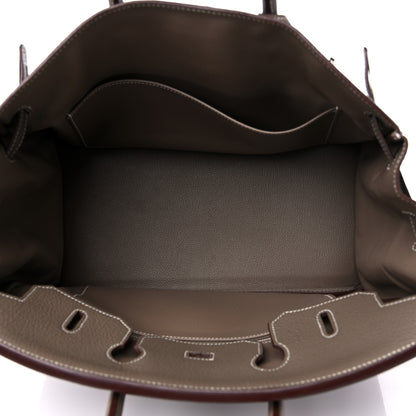 Hermes Taurillon Clemence Birkin 35 Etoupe 5 of 18