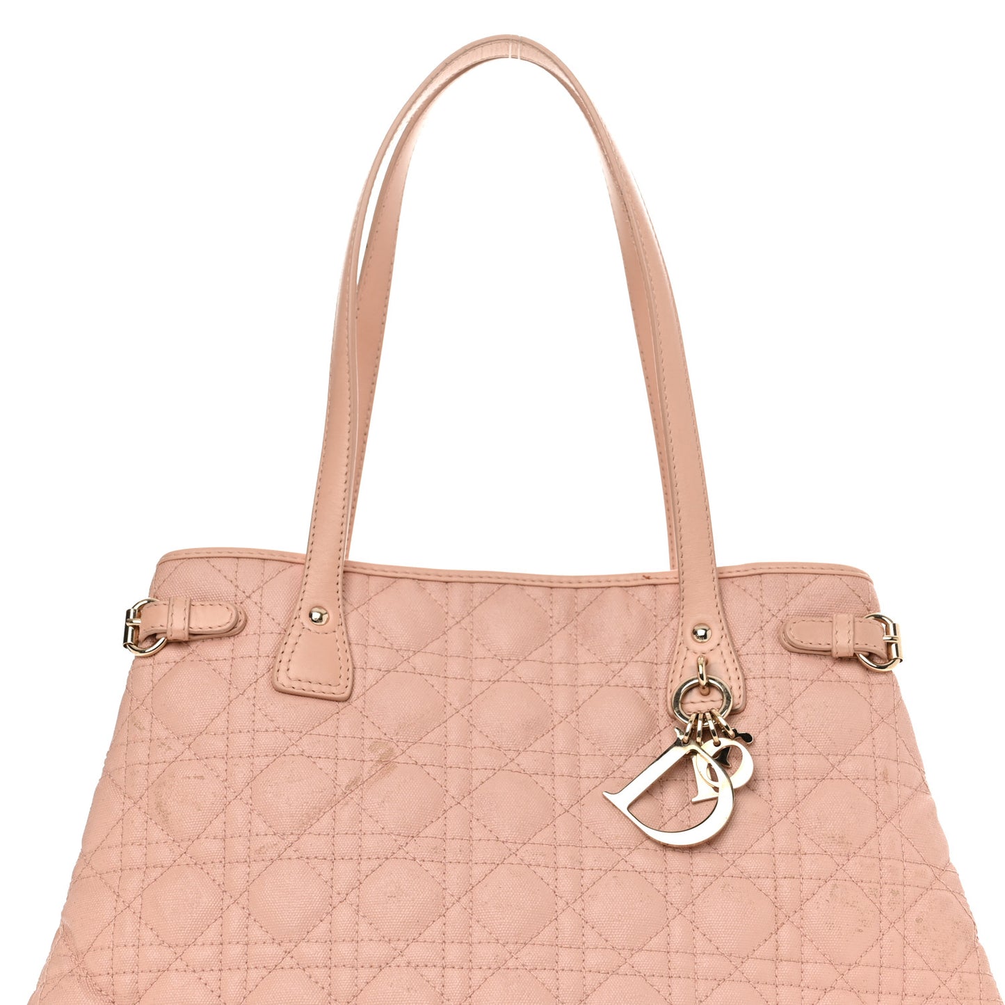 Coated Canvas Cannage Medium Panarea Tote Rosato