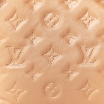 Louis Vuitton Lambskin Embossed Monogram Coussin PM Camel 8 of 11