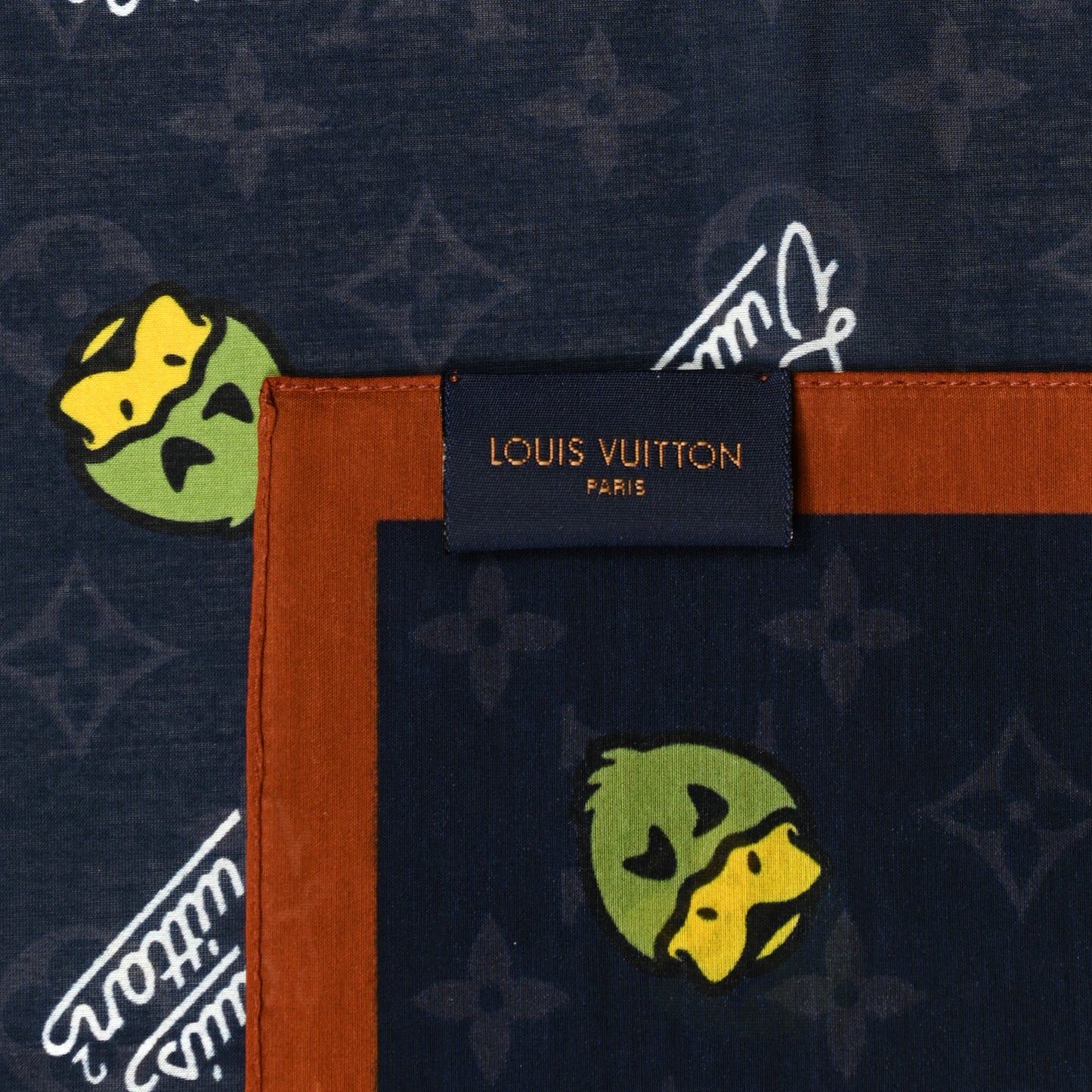 X NIGO Cotton Silk LV Made Bandana Set Multicolor