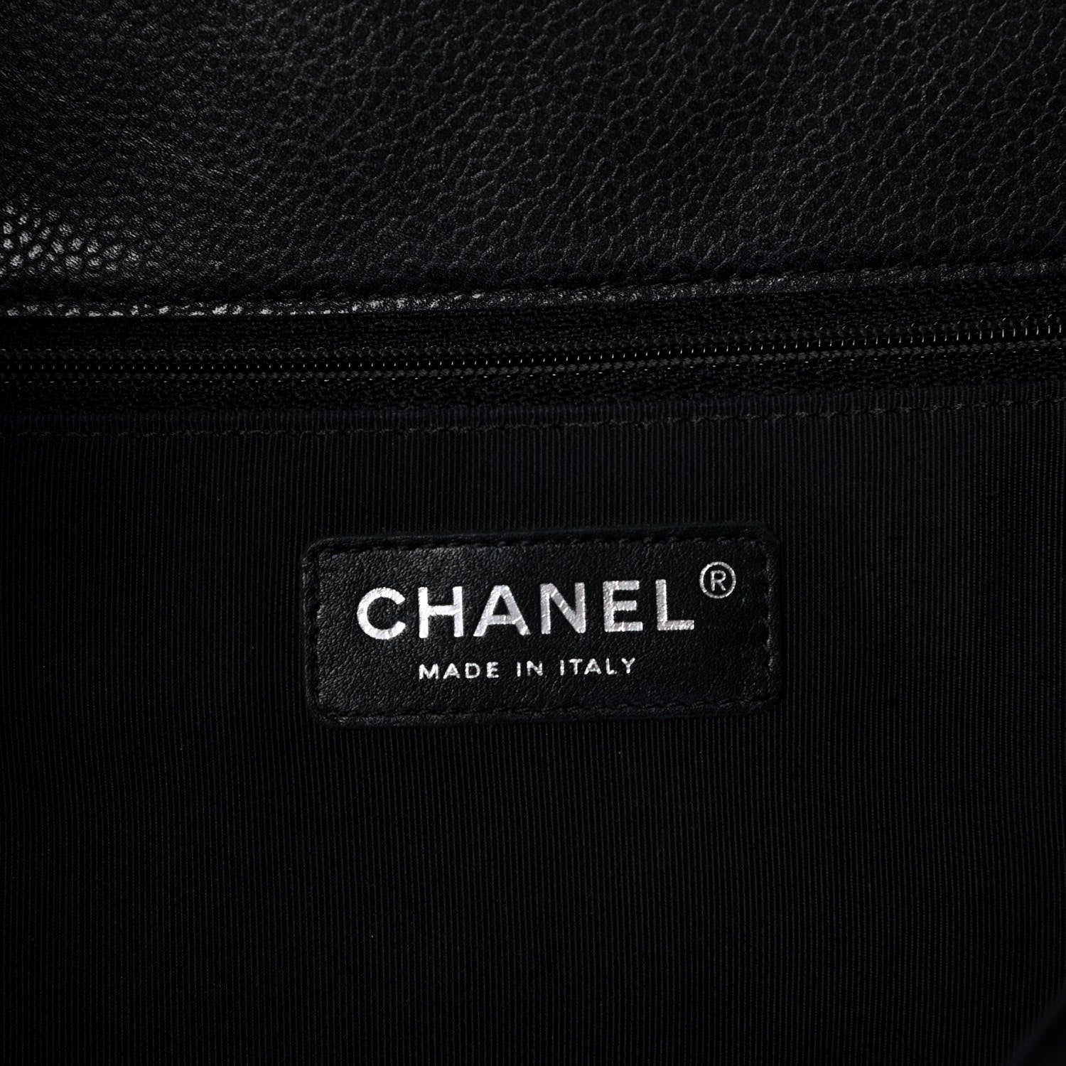 Chanel Caviar Quilted Flap Tote Dark Grey 6 of 9