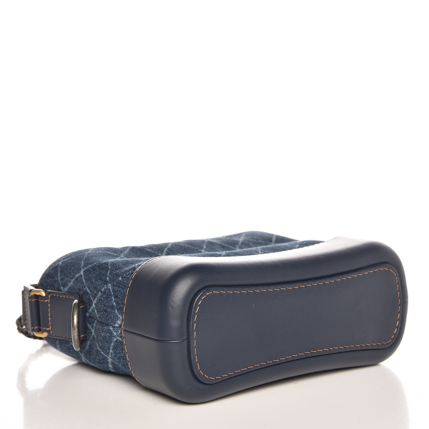 Denim Calfskin Small Gabrielle Hobo Blue