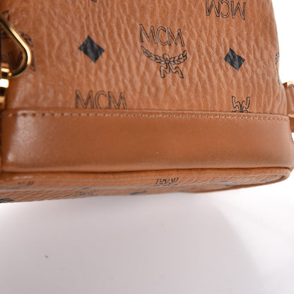 MCM Visetos Side Stud X-Mini Stark Backpack Cognac 10 of 10