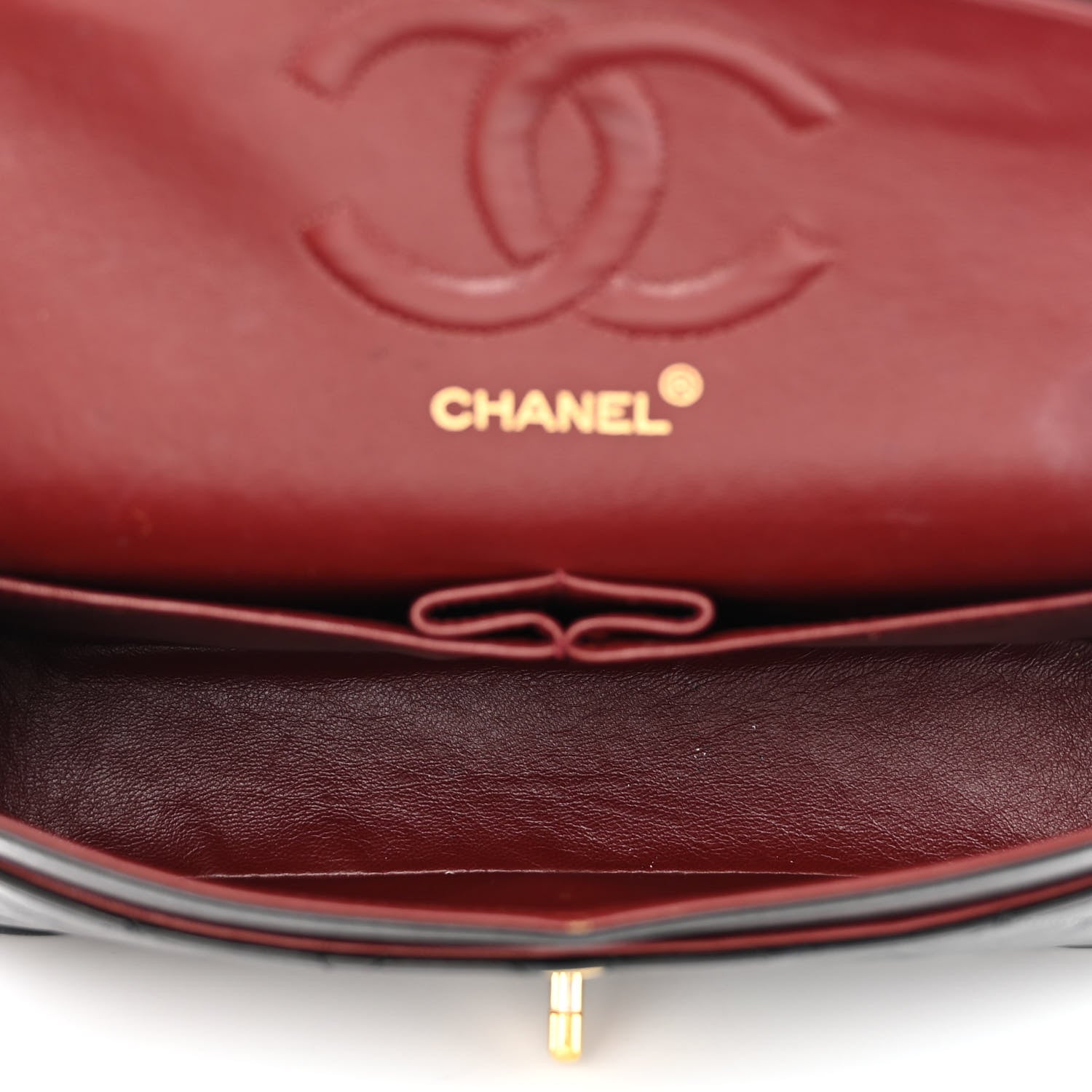 Chanel Lambskin Quilted Medium Double Flap Black 5 of 15