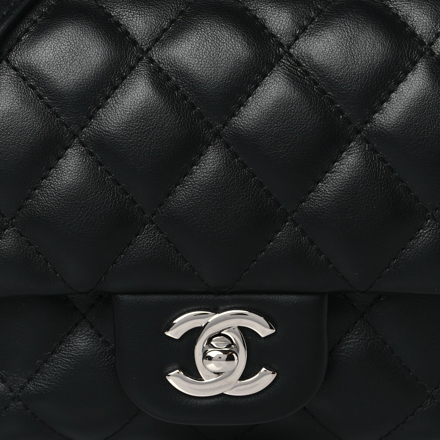 Chanel Calfskin Quilted CC Uniform Flap Belt Bag Black 8 of 10