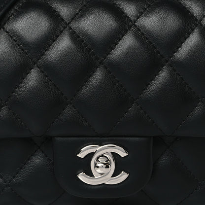 Chanel Calfskin Quilted CC Uniform Flap Belt Bag Black 8 of 10