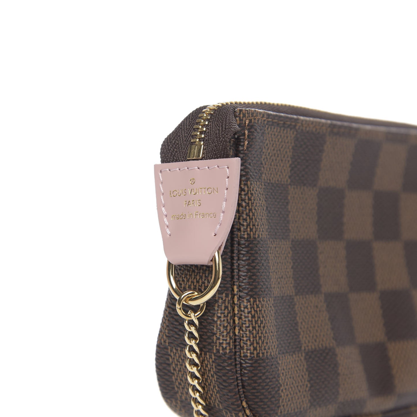 Damier Ebene 2020 Christmas Animation Big Wheel Mini Pochette Accessories Rose Ballerine