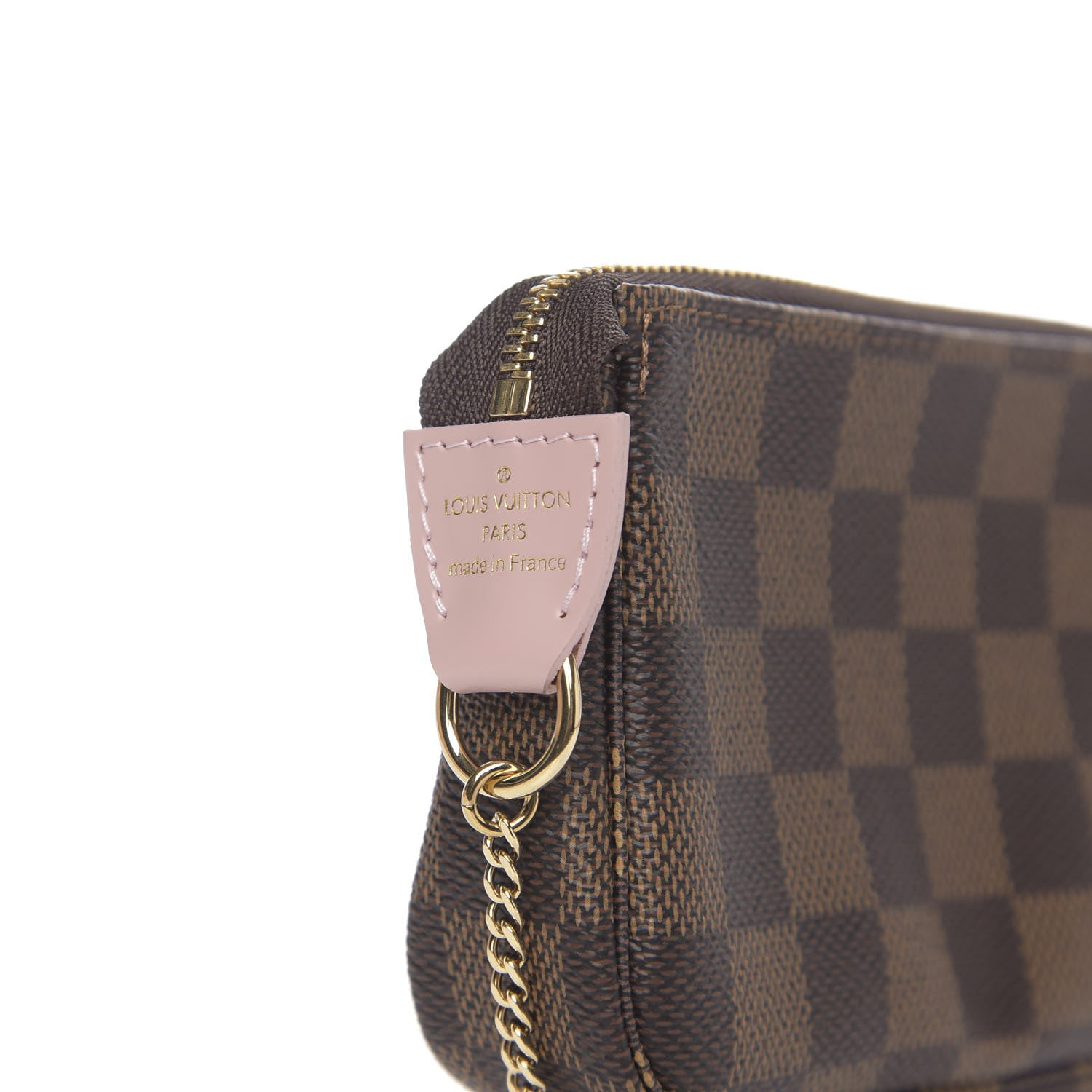 Louis Vuitton Damier Ebene 2020 Christmas Animation Big Wheel Mini Pochette Accessories Rose Ballerine 6 of 7