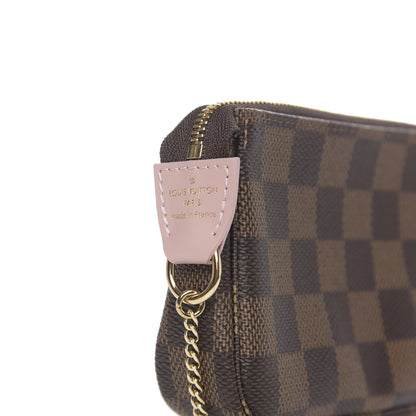 Louis Vuitton Damier Ebene 2020 Christmas Animation Big Wheel Mini Pochette Accessories Rose Ballerine 6 of 7