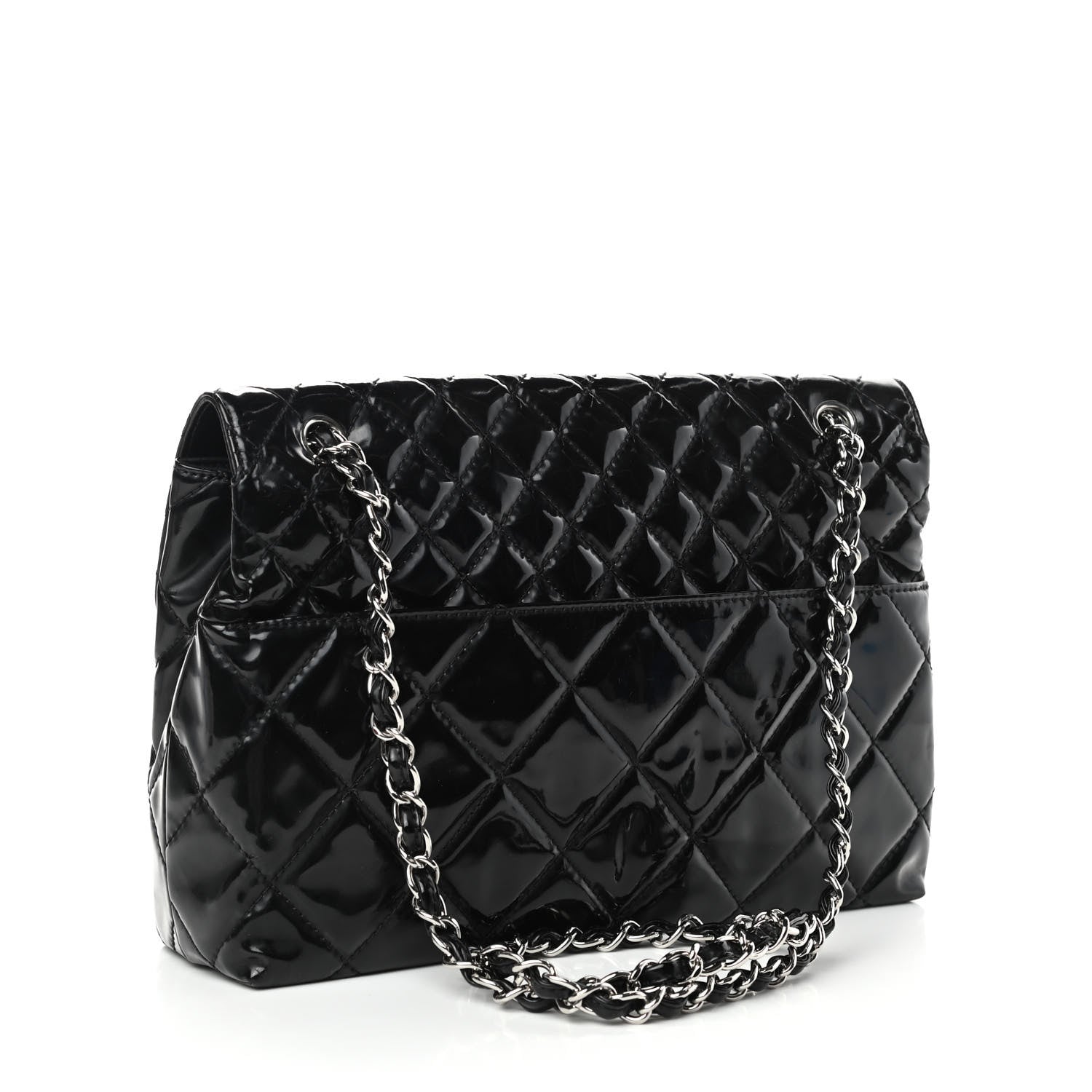 Chanel Vinyl Quilted In the Business Flap Bag Black 3 of 10