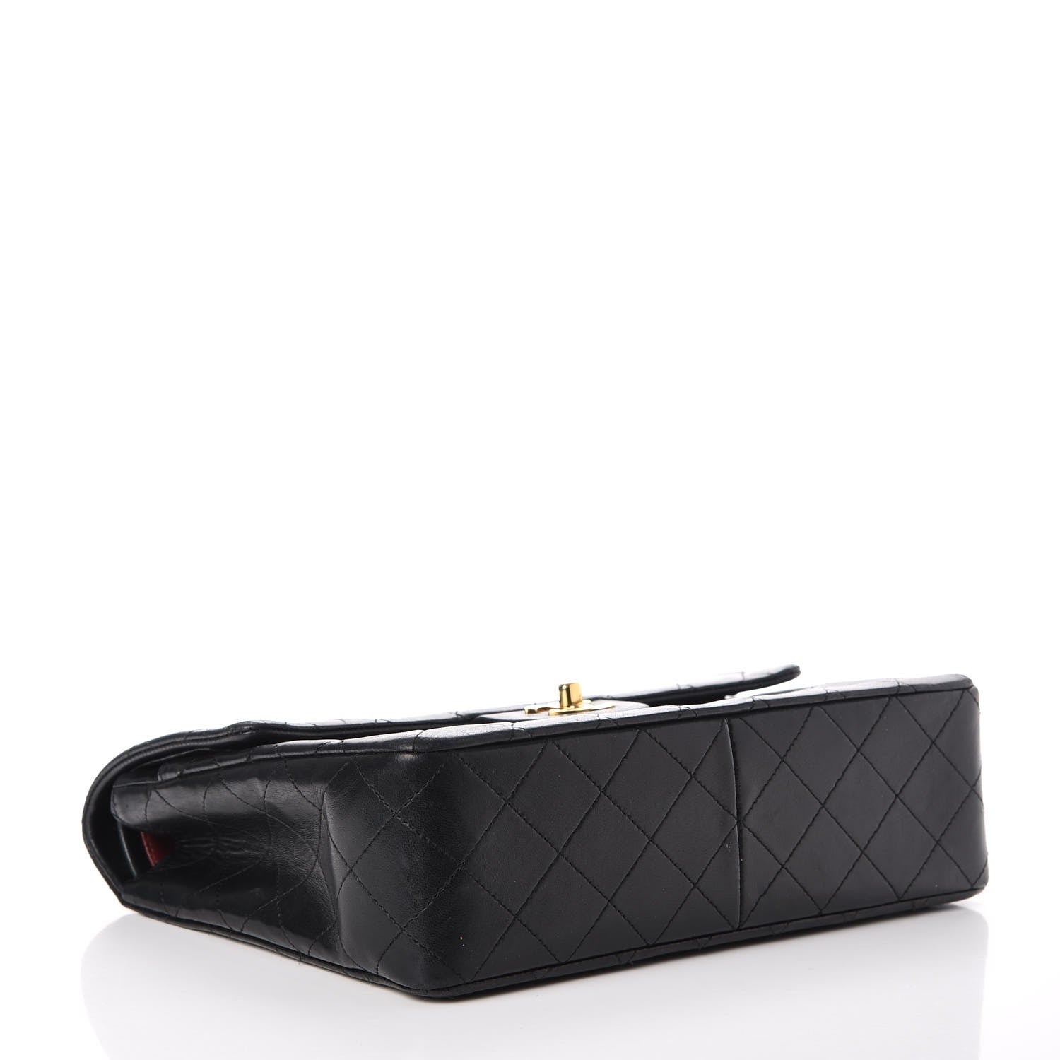 Chanel Lambskin Quilted Medium Double Flap Black 5 of 16