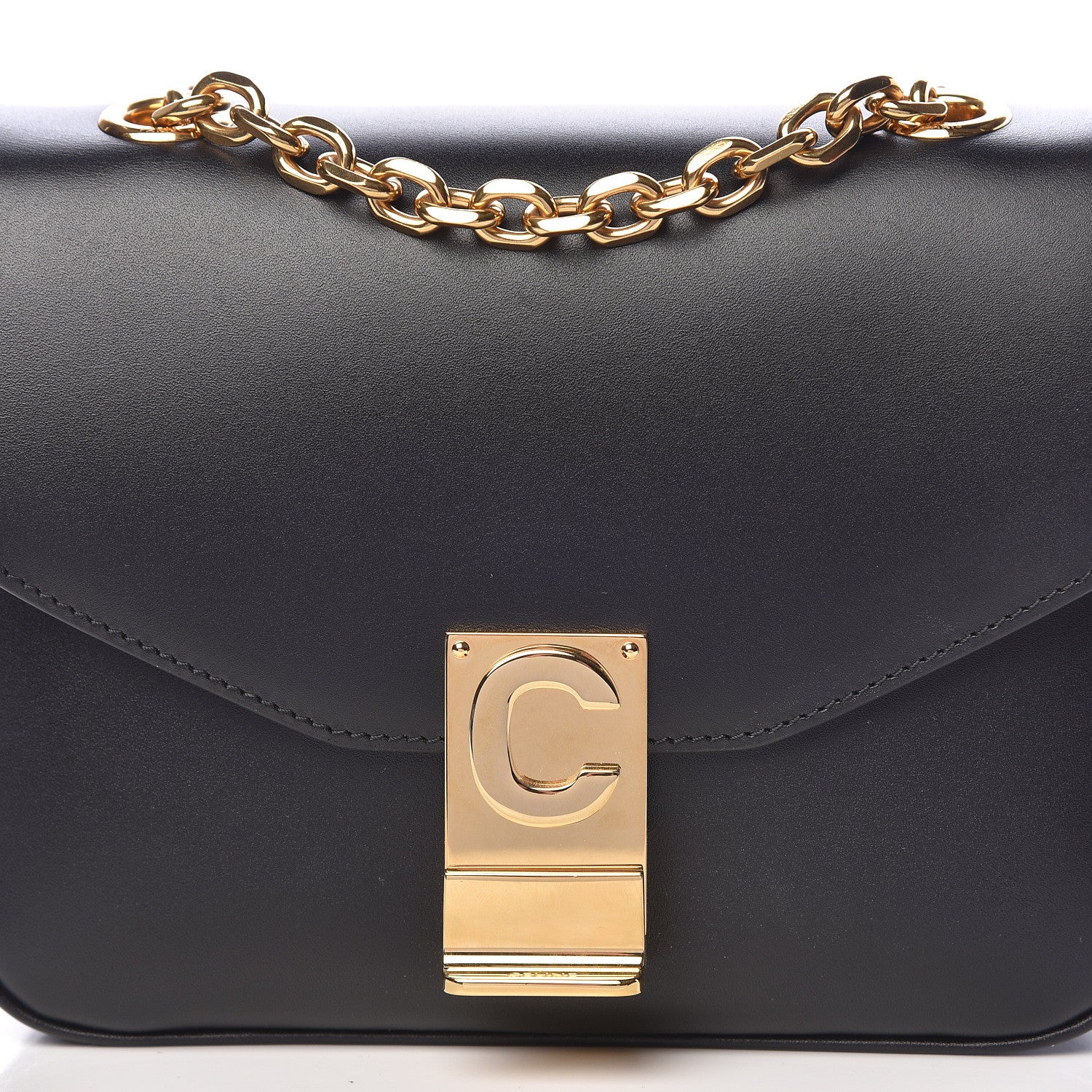 Celine Shiny Calfskin Small C Bag Black 11 of 11