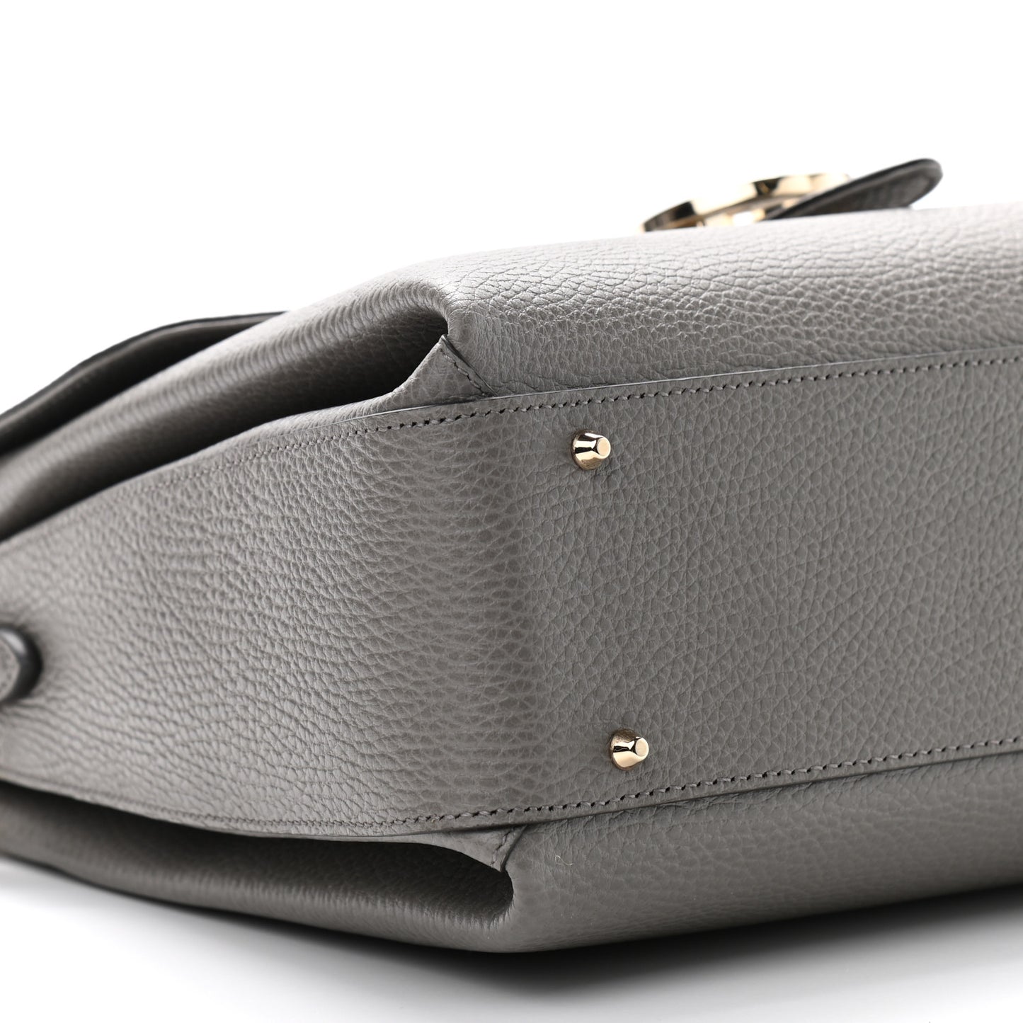 Dollar Calfskin Medium Interlocking G Top Handle Shoulder Bag Loess