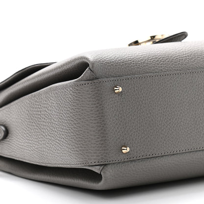 Gucci Dollar Calfskin Medium Interlocking G Top Handle Shoulder Bag Loess 8 of 9