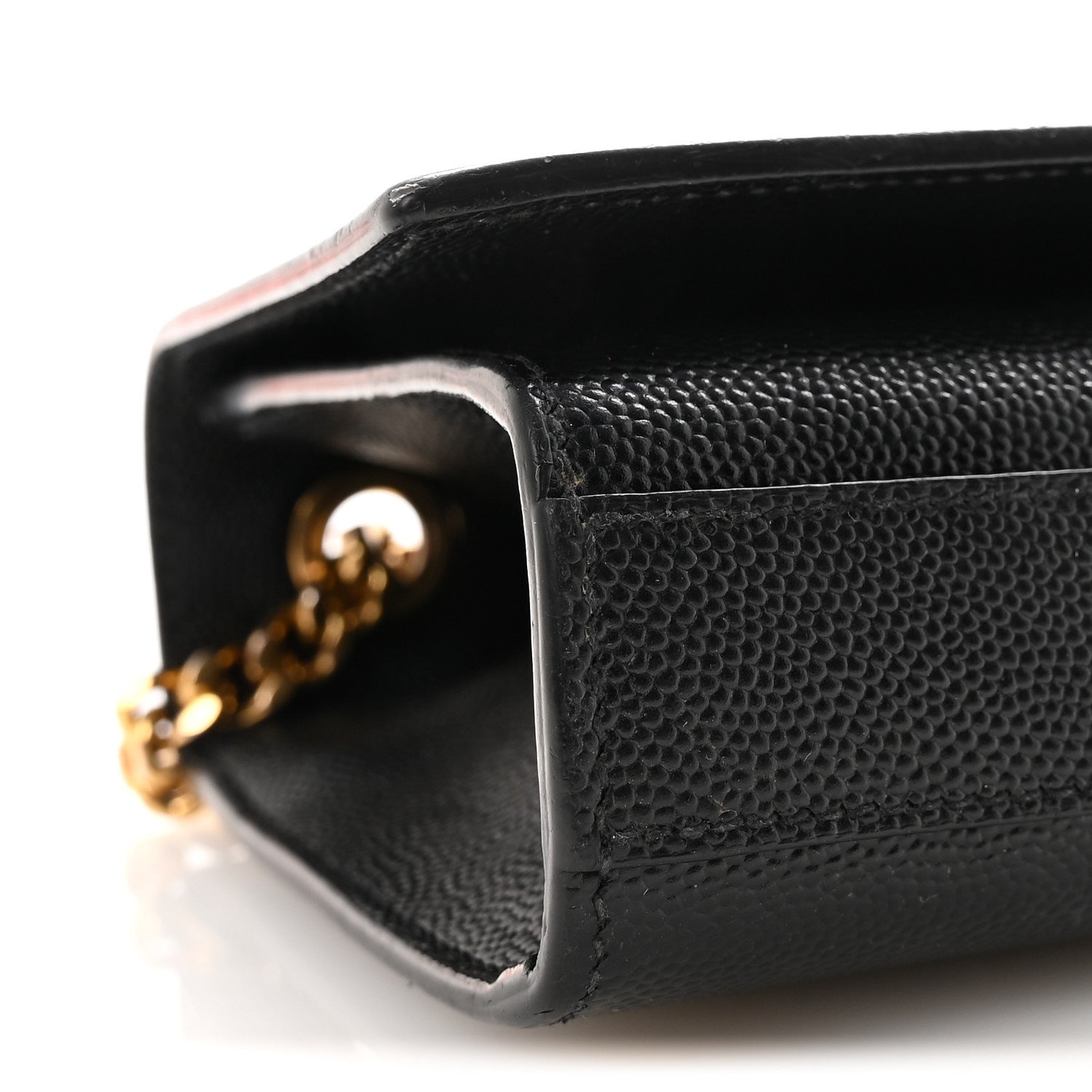Saint Laurent Grain De Poudre Small Monogram Kate Satchel Black 8 of 9