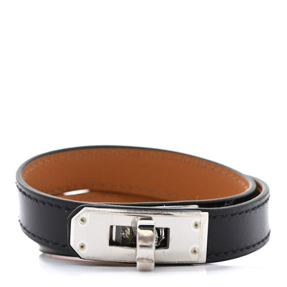 Hermes Chamonix Kelly Double Tour Bracelet S Black 1 of 7