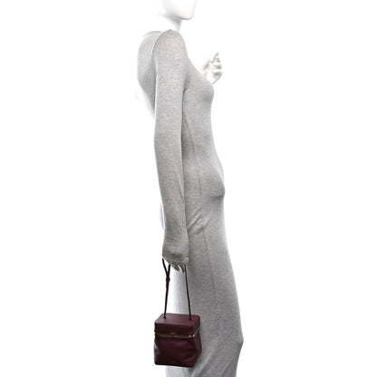 Celine Supple Calfskin Cube Frame Bag Syrah 2 of 10