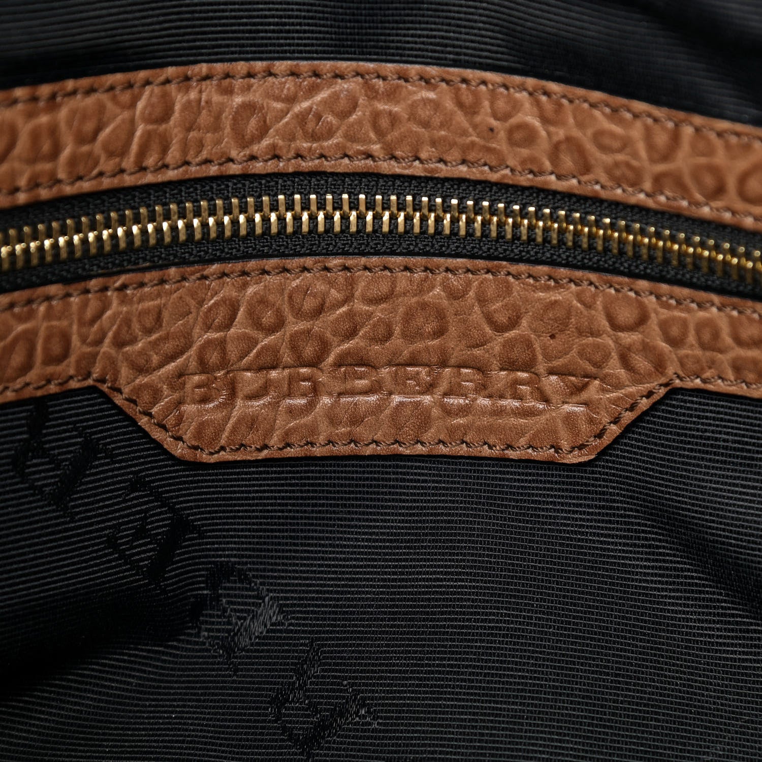 Burberry Signature Grain Suede Medium Callaghan Tote Camel 6 of 11