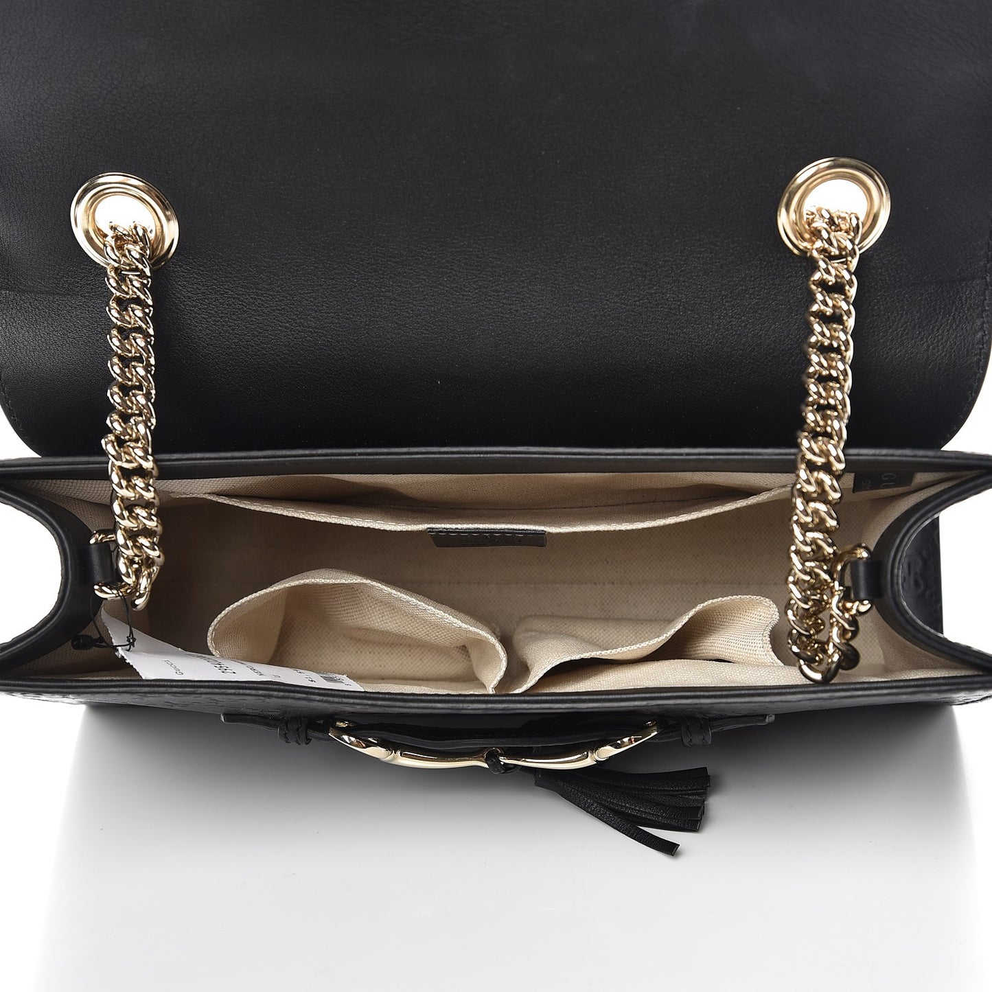 Guccissima Medium Emily Chain Shoulder Bag Black