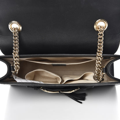 Gucci Guccissima Medium Emily Chain Shoulder Bag Black 6 of 8