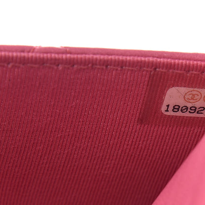 Chanel Lambskin Quilted Wallet On Chain WOC Pink 8 of 12