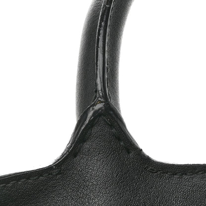 Salvatore Ferragamo Calfskin Double Handle Small Nolita Satchel Black 15 of 15