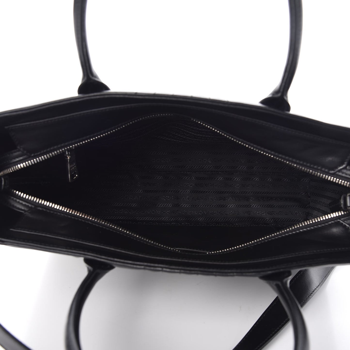 Soft Calfskin Impunture Diagramme Tote Black