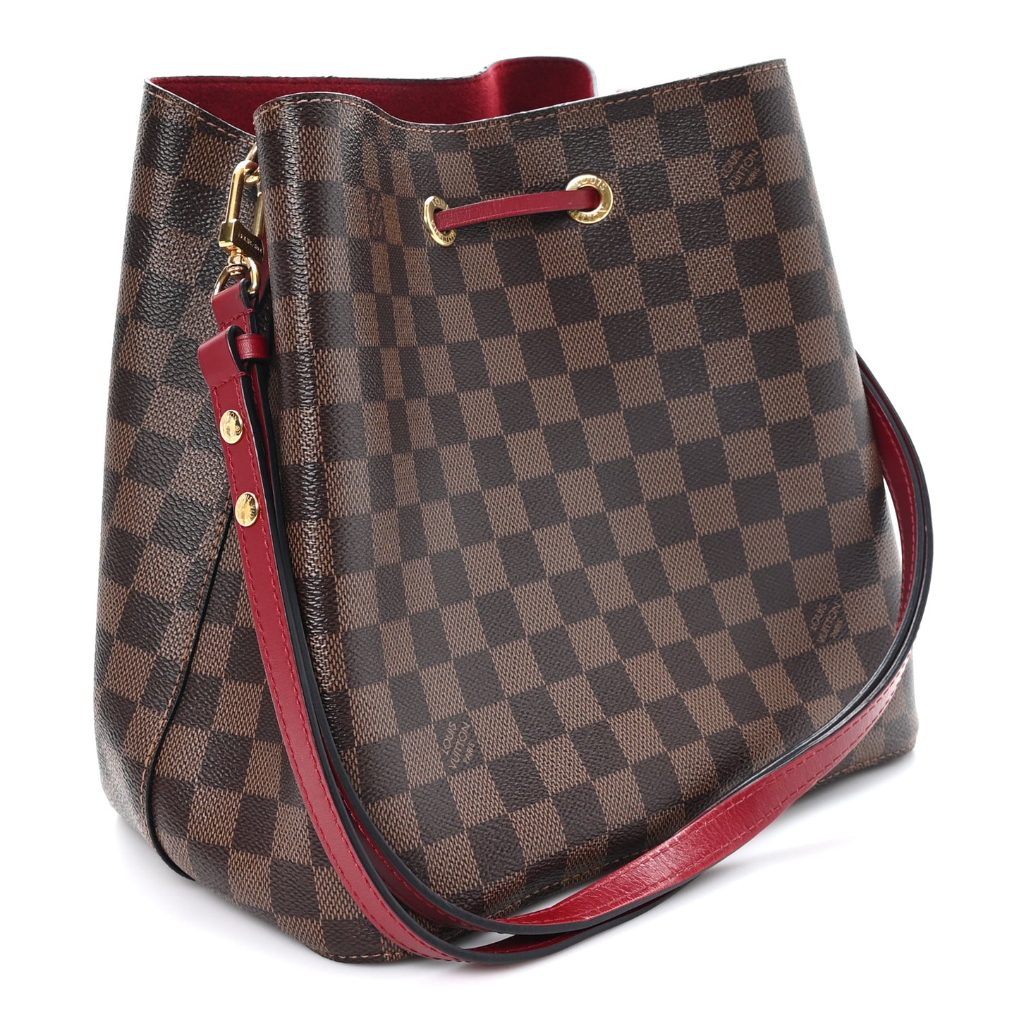 Damier Ebene Neonoe MM Cherry Berry