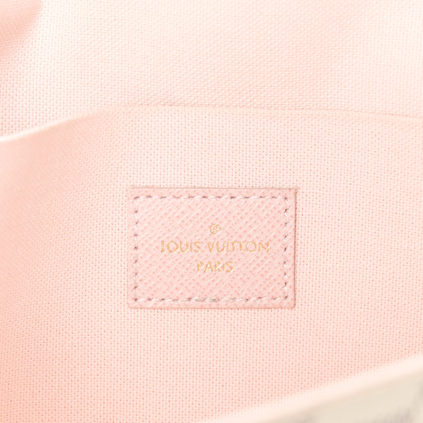 Damier Azur Pochette Felicie Chain Wallet Rose Ballerine