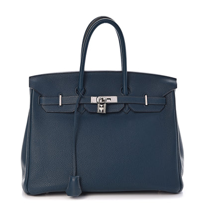 Hermes Togo Birkin 35 Bleu De Prusse 1 of 32