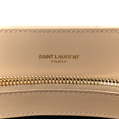 Saint Laurent Calfskin Y Quilted Monogram Medium Loulou Chain Satchel Dark Beige 6 of 11