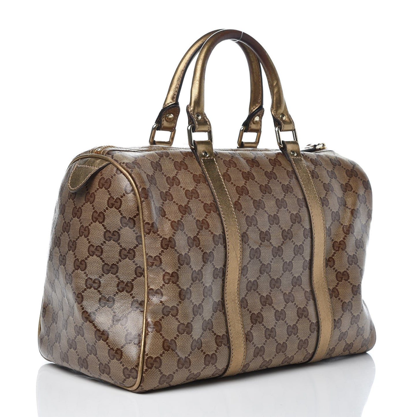 Crystal Monogram Medium Joy Boston Gold