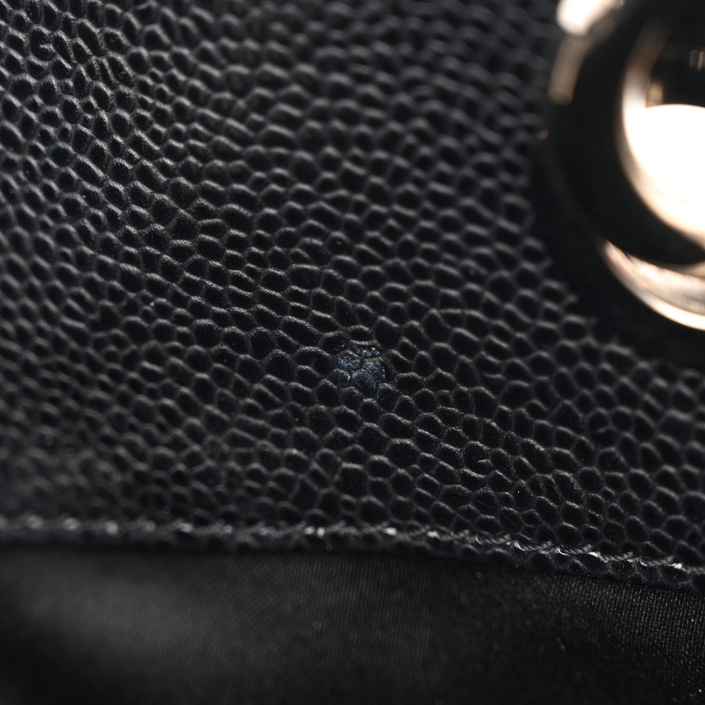 Caviar Quilted Grand Shopping Tote GST Black