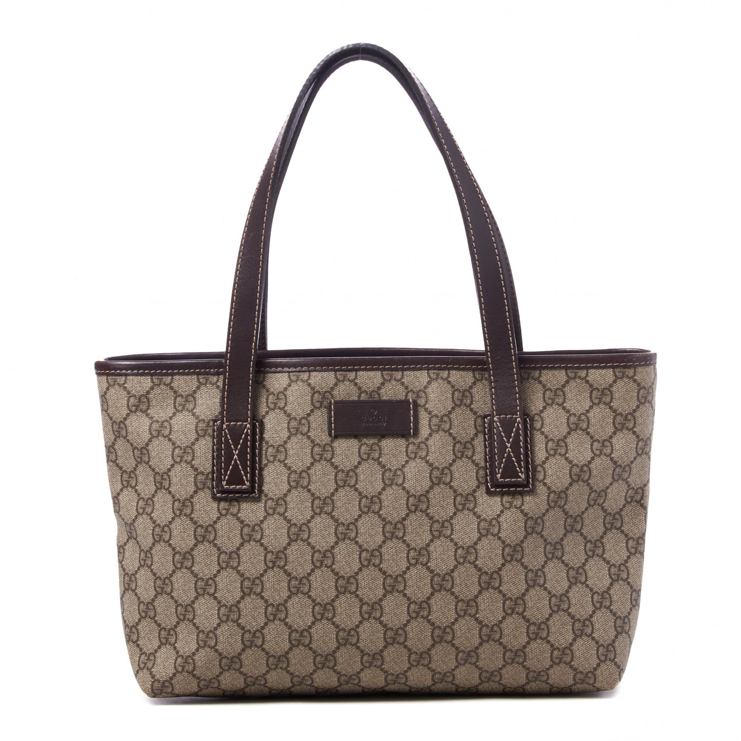 GG Supreme Monogram Small Joy Tote Dark Brown