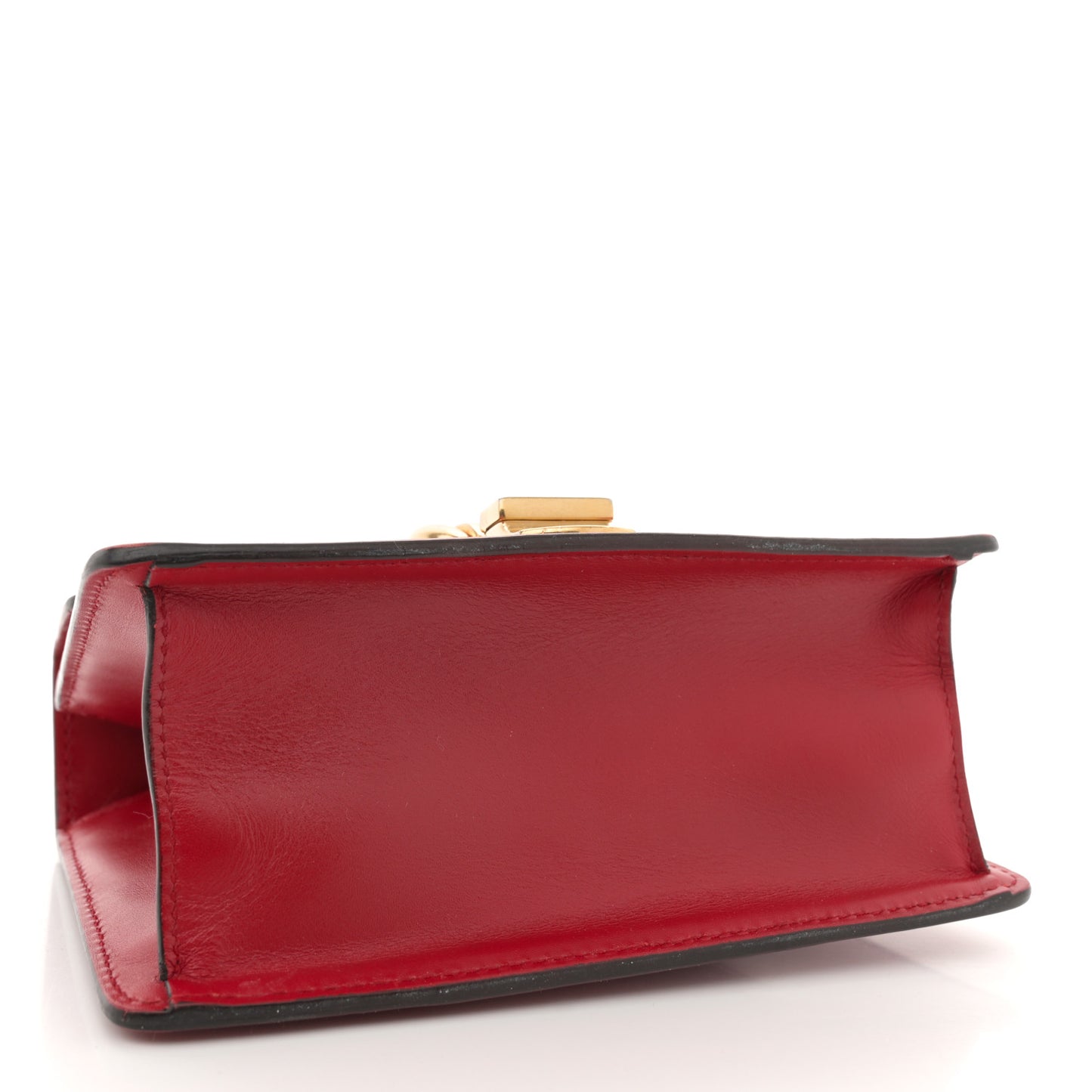 Calfskin Mini Sylvie Chain Shoulder Bag Hibiscus Red