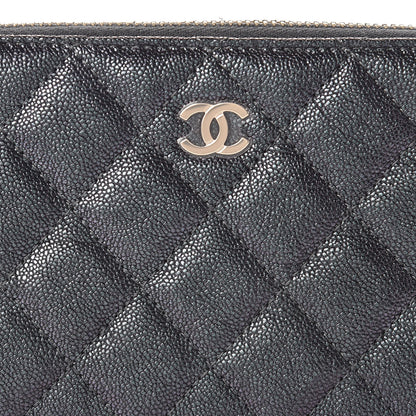 Chanel Iridescent Caviar Quilted Clutch With Chain Black 10 of 13