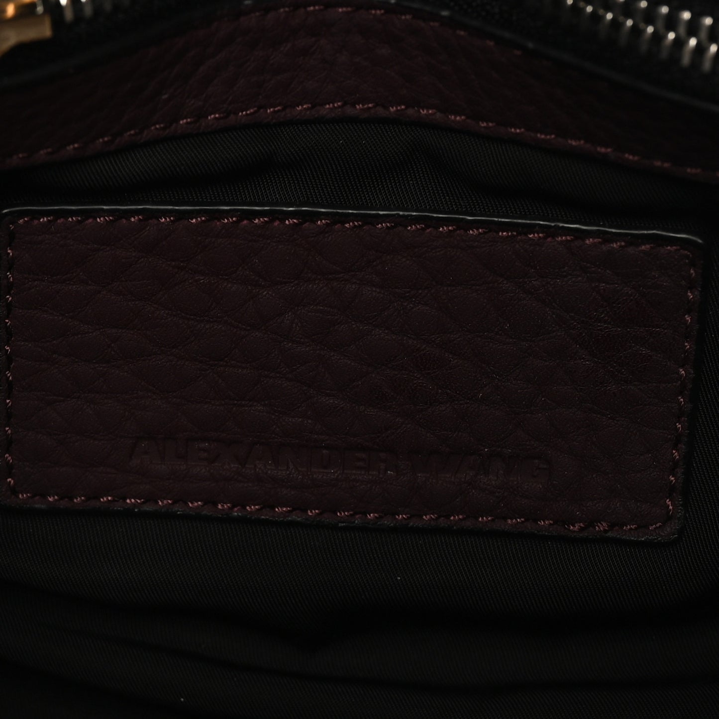 Pebbled Calfskin Mini Rockie Oxblood