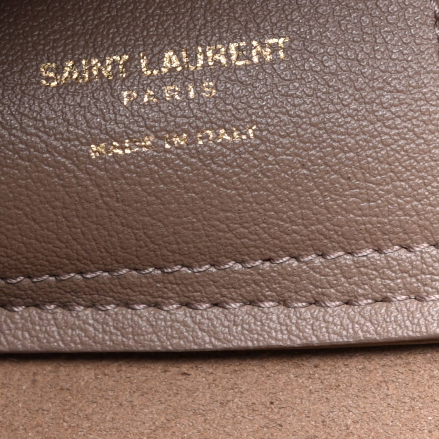 Saint Laurent Calfskin Large Shopping Tote Taupe 6 of 9