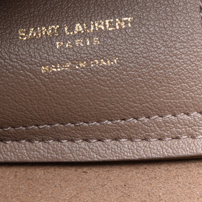Saint Laurent Calfskin Large Shopping Tote Taupe 6 of 9