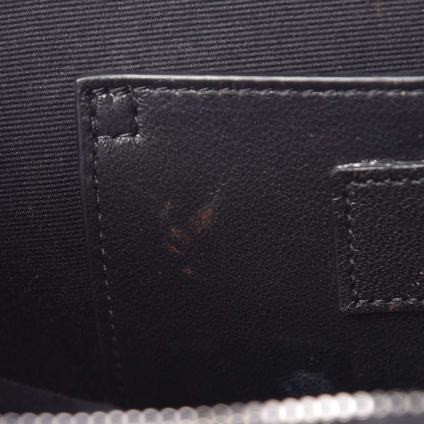 Calfskin Studded Monogram Heart Shoulder Bag Black