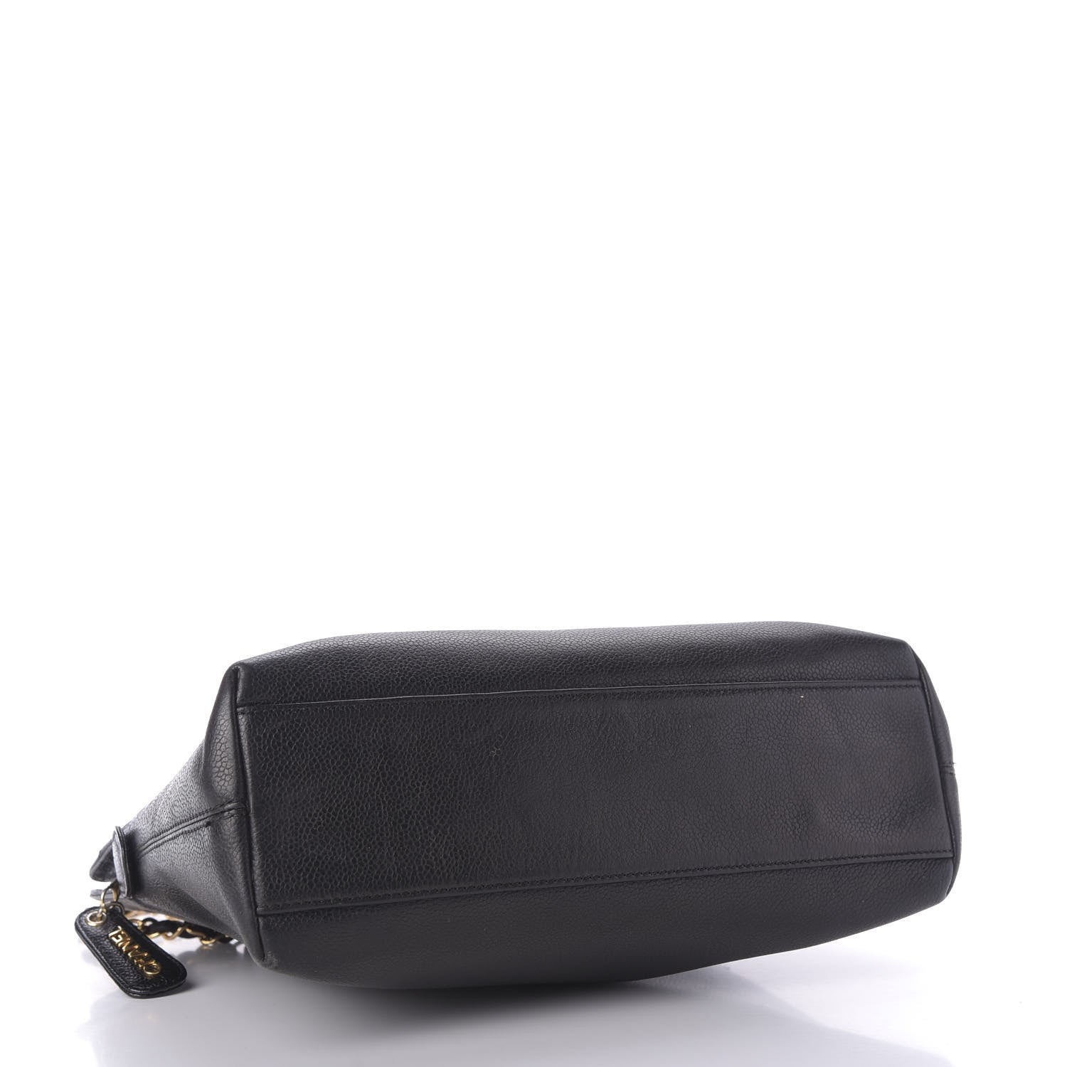 Chanel Caviar Logo Shoulder Bag Black 4 of 9