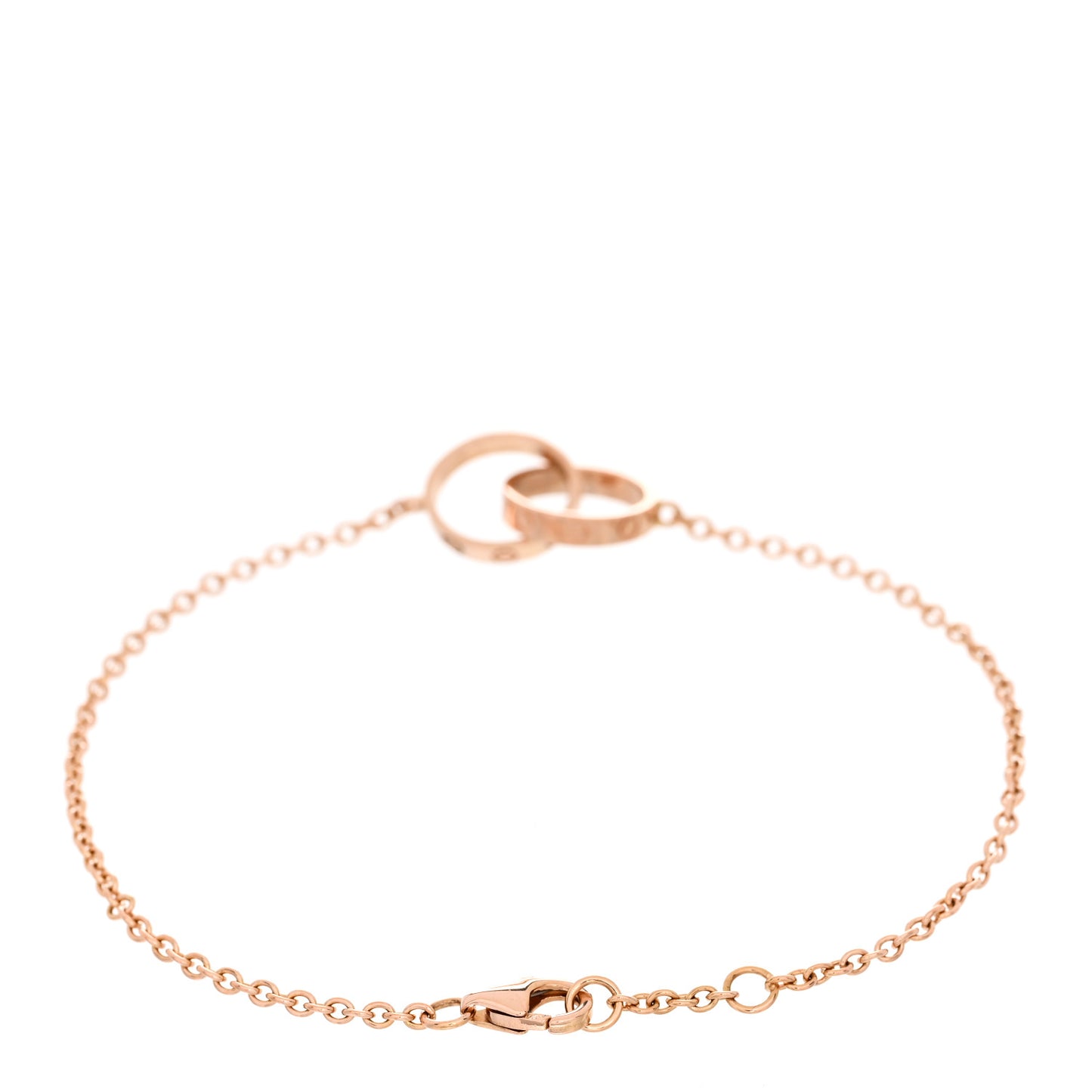 18K Pink Gold Interlocking LOVE Bracelet