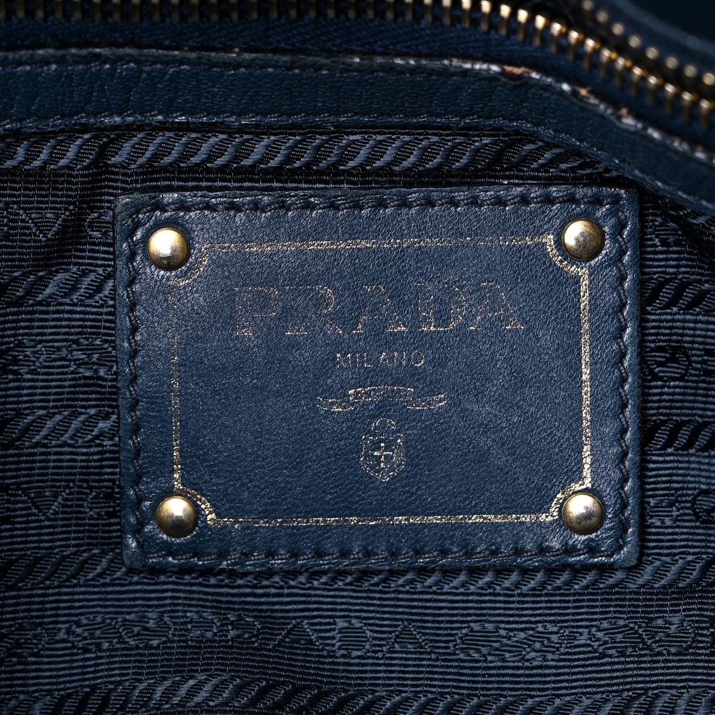 Tessuto Nylon Nappa Gaufre Shopping Satchel Baltico