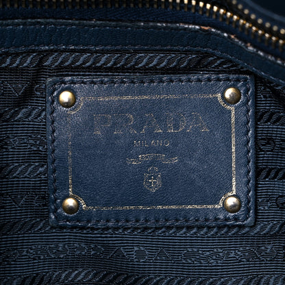 Prada Tessuto Nylon Nappa Gaufre Shopping Satchel Baltico 6 of 49