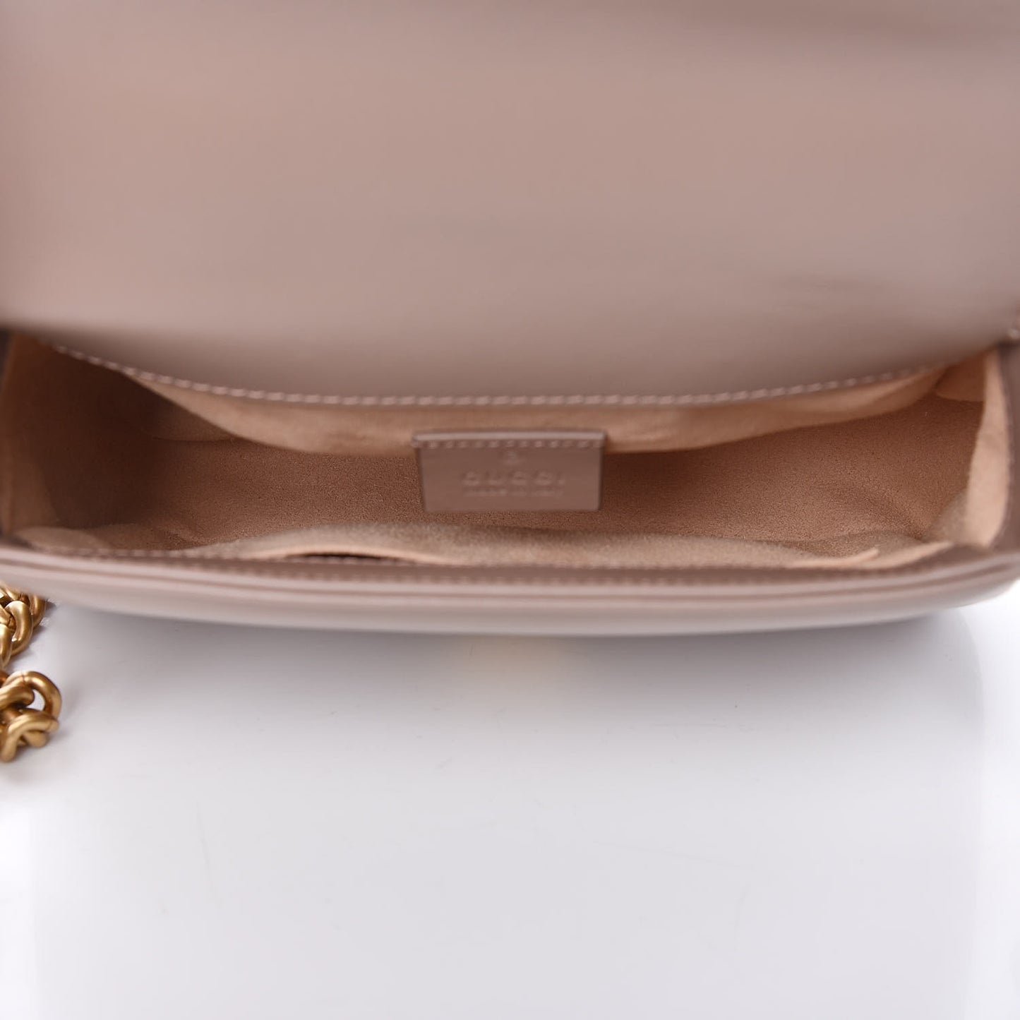 Calfskin Matelasse Mini GG Marmont Top Handle Shoulder Bag Porcelain Rose
